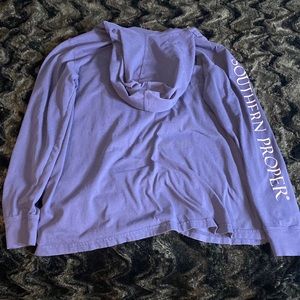Southern Proper - Blue long sleeve tee/hooded shirt